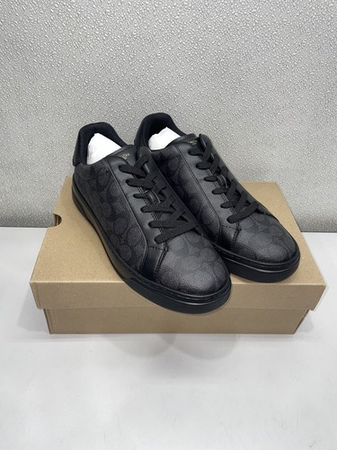 Coach Graphite/Black High Line Sneaker in Signature Canvas Men's US 10D