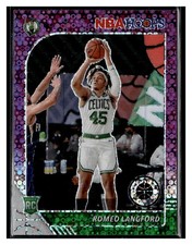 2019-20 Hoops Premium #211 Romeo Langford Purple Disco Boston Celtics