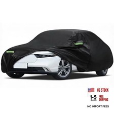 Car Cover Waterproof All Weather for Fit for Sedan Length 194"-208" Black