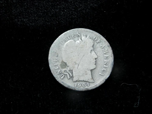 1904-S 10c Barber Silver Dime - Series Key Date
