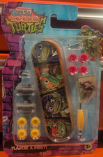 New - TMNT Teenage Mutant Ninja Turtles Fingerboard Skateboard - Complete 100