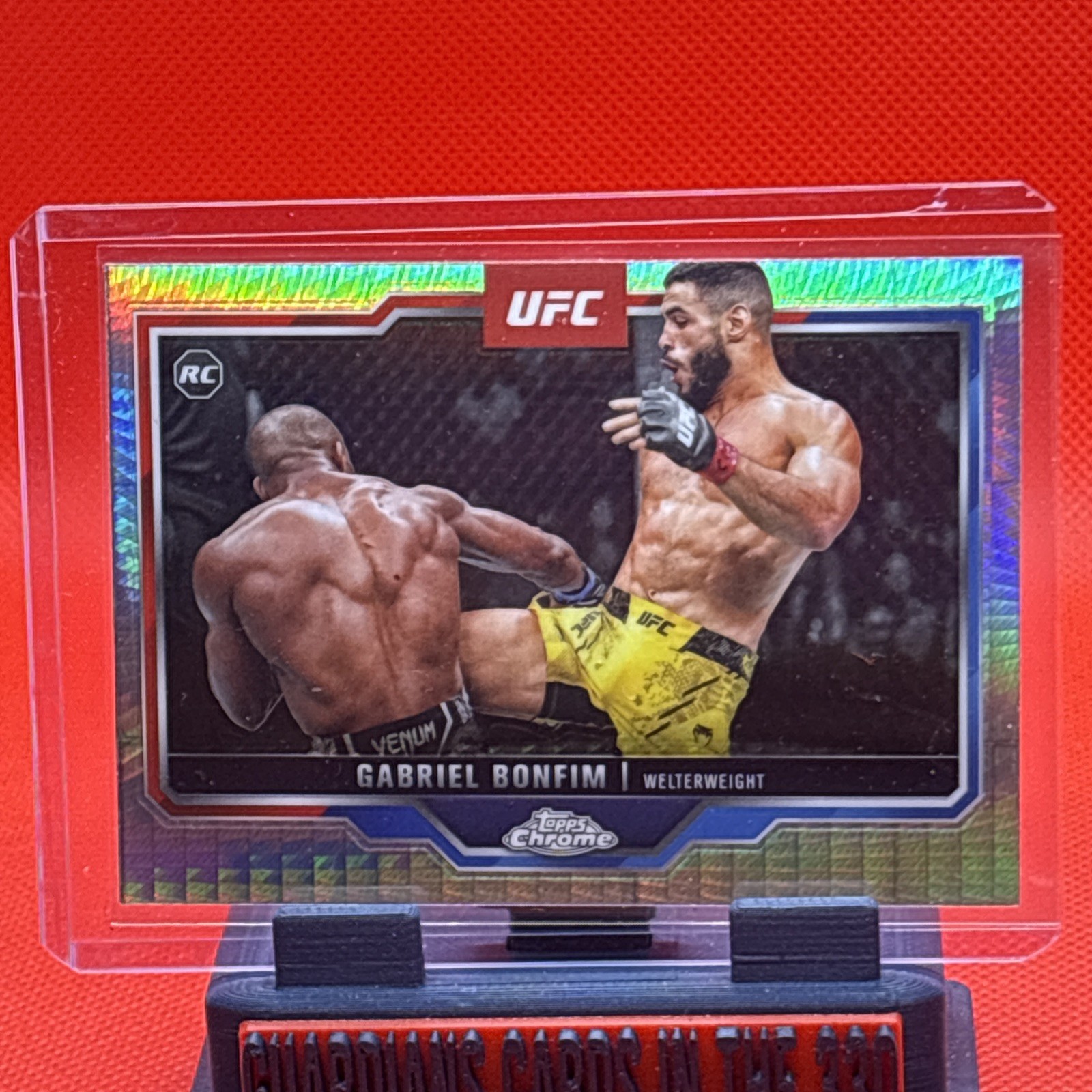 2025 Topps Chrome UFC - Gabriel Bonfim #26 Prism Refractor (RC)