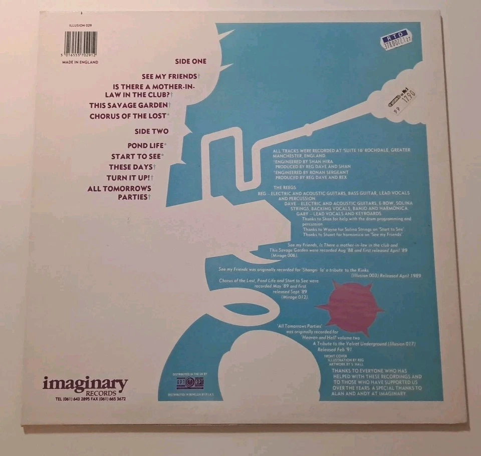 The Reegs (ex The Chameleons) – Return Of The Seamonkeys ** LP Vinyl ** 1991 ** - Bild 2 von 4