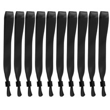 50 Pcs Cloth Event Wristband, Disposable Wrist Bands, Black