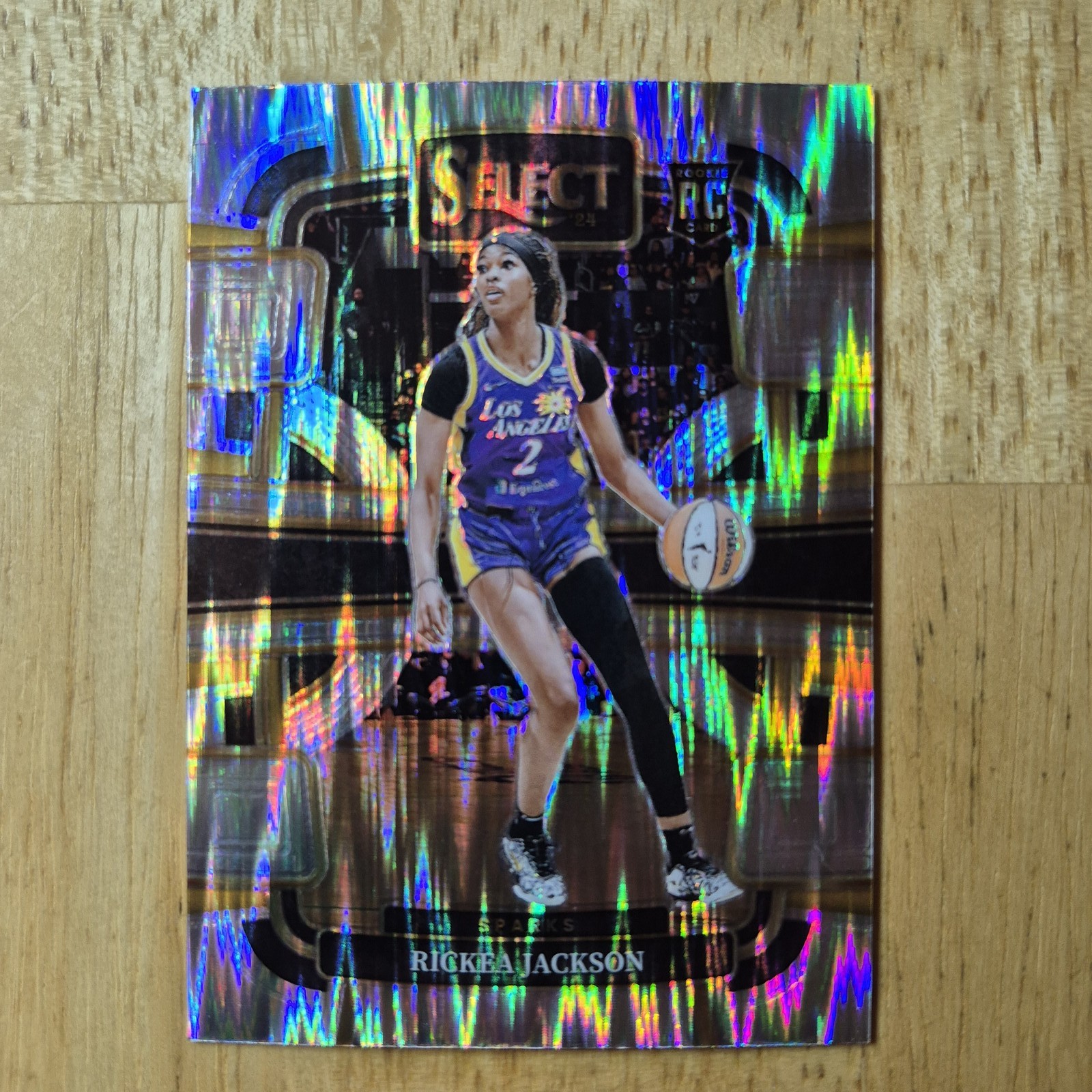Rickea Jackson | 2024 Panini Select WNBA #58 Silver Flash Prizm (RC) Sparks