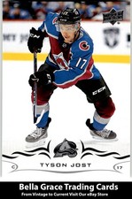 2018-19 Upper Deck #297 Tyson Jost Colorado Avalanche NHL Hockey