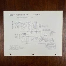 VINTAGE FENDER VIBRO-CHAMP AMPLIFIER PARTS/PRICE LIST & SCHEMATICS