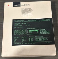 Appleworks Apple IIc IIe IIGS 128K vintage computer complete set in box software