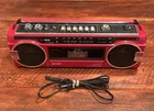 Vintage Sharp QT 27(R) Stereo Radio Cassette Recorder Red - For Parts - READ