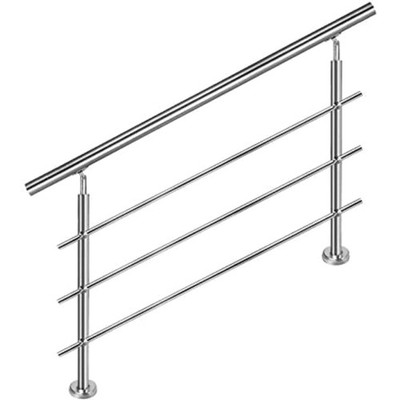 Edelstahl Treppengeländer, Handlauf, 80 cm, modern, witterungsbeständig, Balk...
