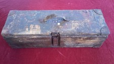 CASSETTA TEDESCA DI LEGNO VUOTA MUNIZIONI  CANNONE  WW2 1944 CAMOUFLAGE MIMETICO