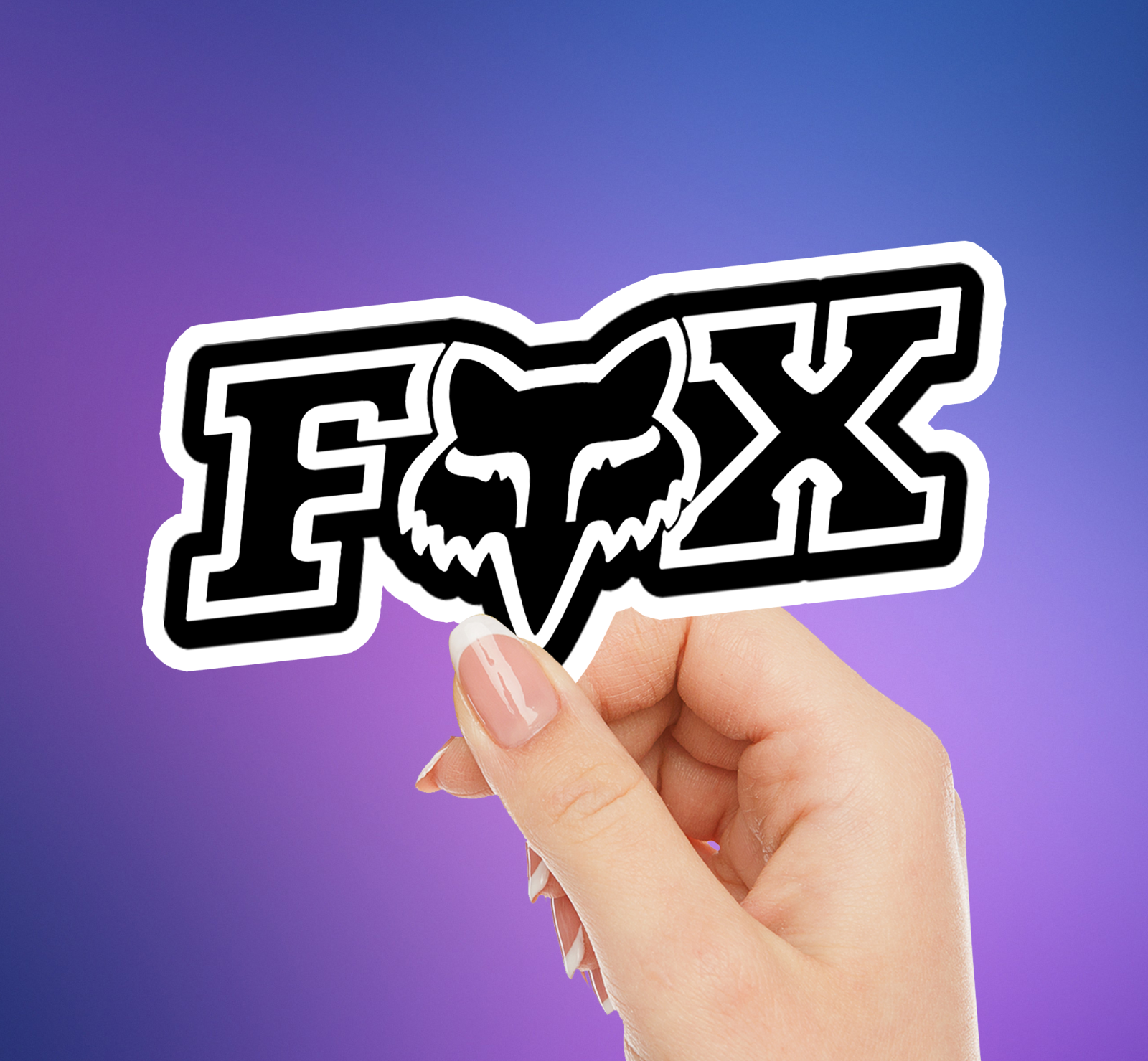 For Fox Racing Sport Vinyl Sticker Decal | Fox Head Logo | For Laptop, Tumbler