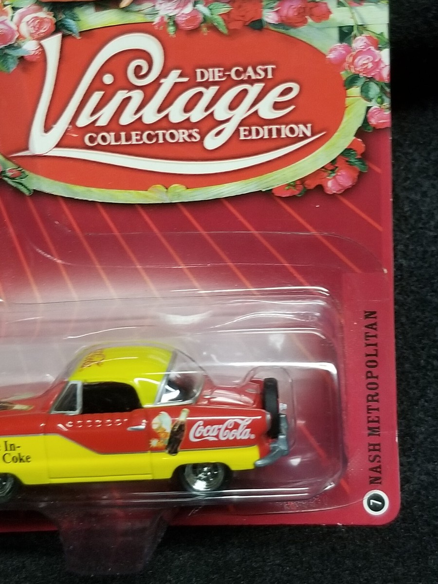 Johnny Lightning Coca Cola Vintage Nash Metropolitan Die Johnny Lightning Coca Cola Vintage Nash Metropolitan Die