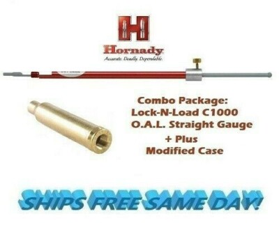 Hornady Lock-N-Load STRAIGHT OAL Gage C1000 + Modified Case for 22 Creed B22C
