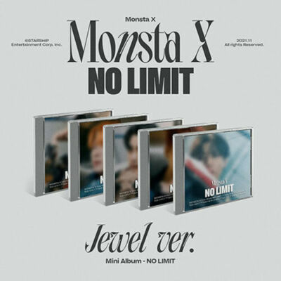 MONSTA X NO LIMIT 10th Mini Album JEWEL Ver RANDOM CD+Buch+Karte+Ornament+Poster