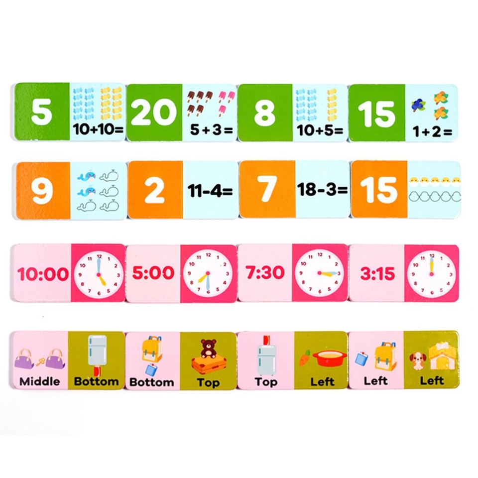 Math flash card game addition preschool learning toy for ebay uk