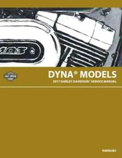 1991-2017 Harley Davidson Dyna Models Service Shop Repair Manual Comb Bound