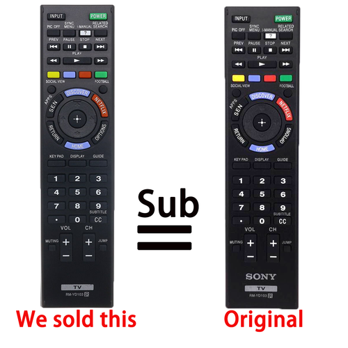 RM-YD103 Afstandsbediening Voor Sony Bravia Lcd Le... – Vicedeal - Foto 5