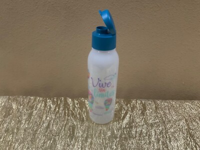New Tupperware Eco Twist Flip Top Water Bottle 750ml  Vive Sin Límite  Theme