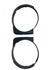 Single Round Headlight Surround Bezel Trim Grille Pair For Vw Mk1 Rabbit Cabriol