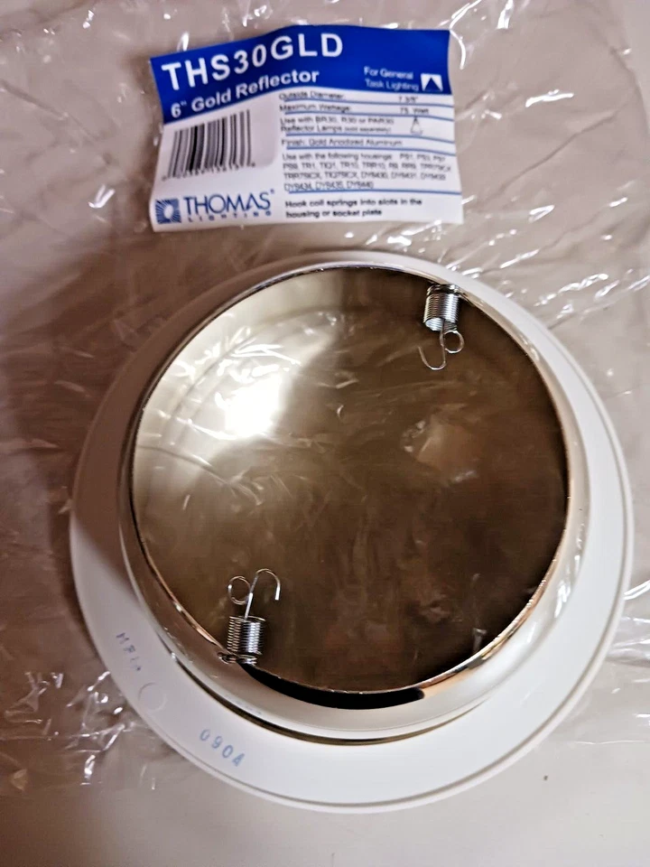 THOMAS LIGHTING THS30GLD 6" ADORNO REFLECTOR DORADO (SE VENDE POR LA CAJA DE 8 ADORNOS) Foto 4 de 4