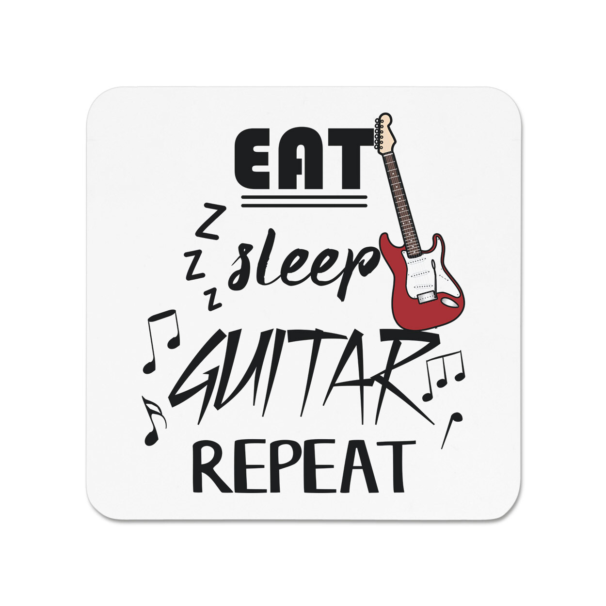 Eat Sleep Guitar Repeat Fridge Magnet Music Rock N Roll Joke Guitarist Funny