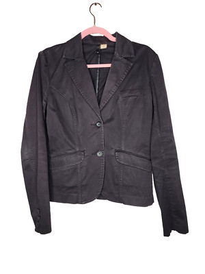 H&M Divided Black Blazer Jacket Size 8