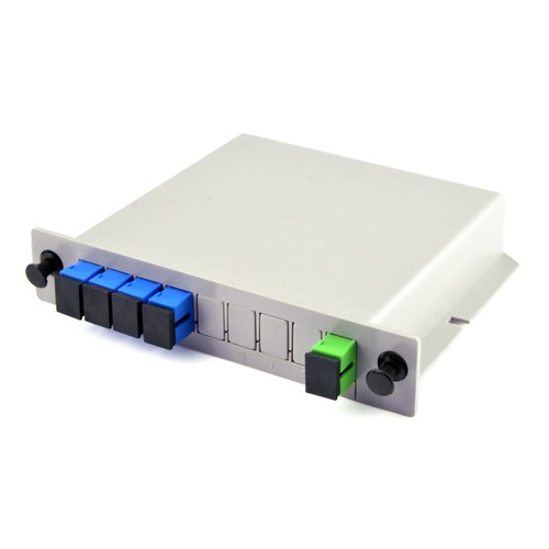 1x4 Telecom PLC Plug-in Splitter Planar Waveguide Fiber Optical Branching Device