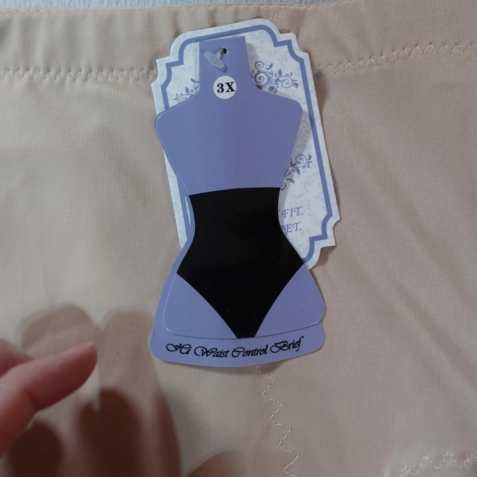 Heavenly Secrets Prendas moldeadoras para mujer 3X beige talla grande calzoncillo moldeador elástico nuevo Foto 2 de 4