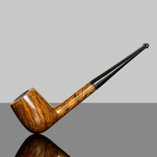 Briar Billiard Pipe Handmade Wood Tobacco Pipe Straight Taper Stem Smooth Pipe 