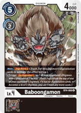 BT4-068 Baboongamon U Black 2020 TCG Great Legend Booster