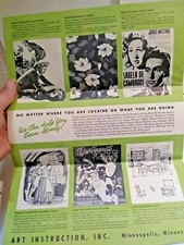 1950s Brochure Advertisement For Art Instruction, Inc Minneapolis, MN MP 817
