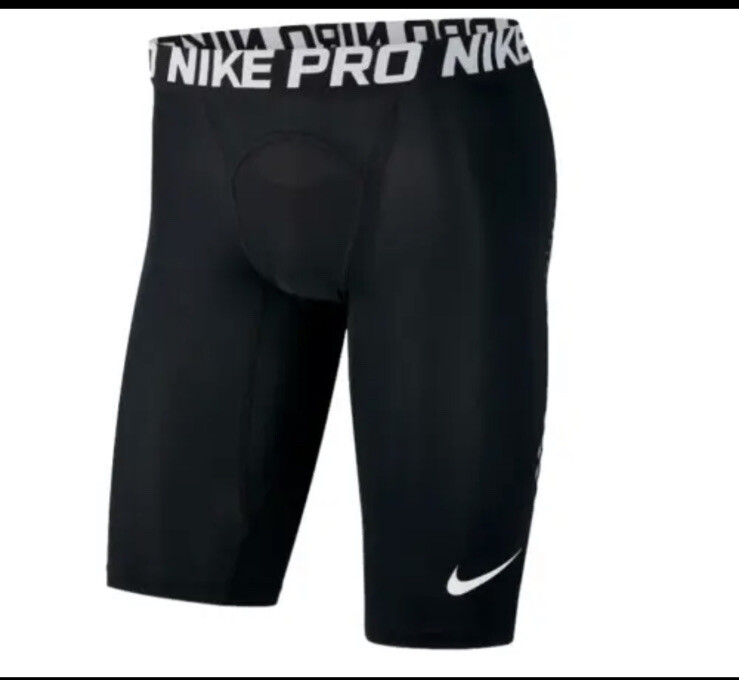 Nike Pro White Medium Men's Compression Tights Knee Baseball Sliding