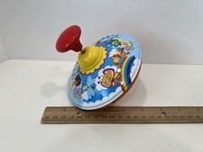 Playgo Toys Birds and Bugs Animals Spinning Tin Top, Excellent Condition