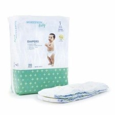 Unisex Baby Diaper Size 7 Disposable Heavy Absorbency Count of 1 By McKesson