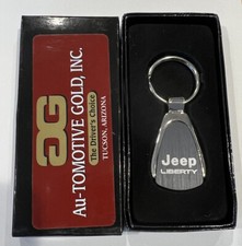 Jeep Liberty Tear Drop Key Ring Charcoal Black