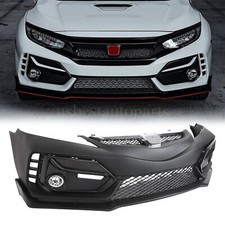 Type R Style Front Bumper Cover Kit For Honda Civic Sedan 8th Gen 2006-2011