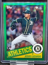 2020 Topps Chrome 1985 Green Refractor 19/99 Jesus Luzardo Rookie #85TC-10