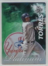 2017 Bowman Platinum Presence #PP-GT Gleyber Torres Green 42/99 Yankees