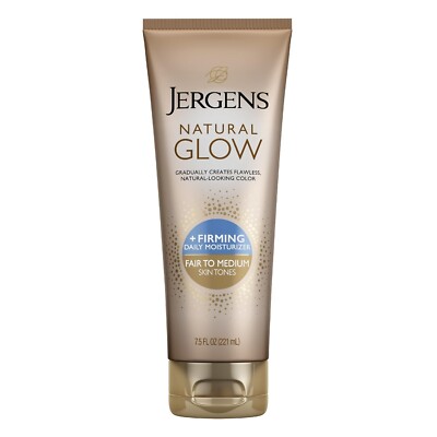Genuine Jergens Natural Glow +Firming Self 7.5 Fl Oz  for women 2 Pack