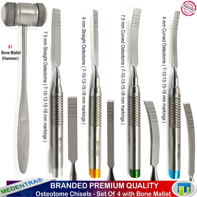 Chisels Osteotome Bone Expansion for Dental Implants 4mm7.50mm Bone Mallet Set eBay