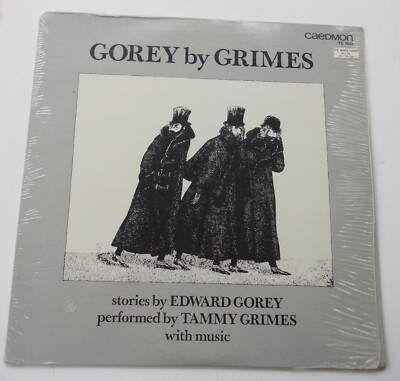 Rare 1980 New Lp Record Gorey By Grimes Caedmon TC 1651 Edward Gorey 3 Men Cover