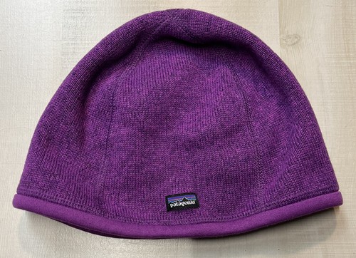 Sweater Hat Beanie Knit Purple Size 
