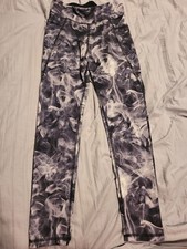 TEK GEAR Girls 10/12 Black/White Leggings