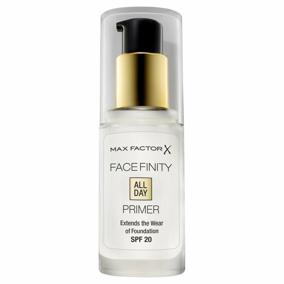 MAX FACTORX FACE FINITY MAKE UP BASE PRIMER GLÄTTENDE BASIS PUMPSPENDER 30ml - Bild 2 von 4