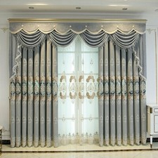 European Chenille Blackout Curtain for Living Room Drape Window Treatments