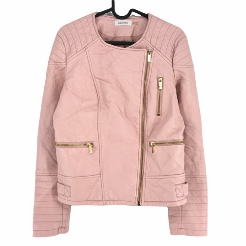 CALVIN KLEIN Light Pink Faux Leather 