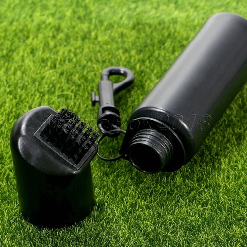 New Golf Club Ball Cleaning Brush Washer Cleaner Clip w/ Refillable Water Bottle - Picture 6 of 11