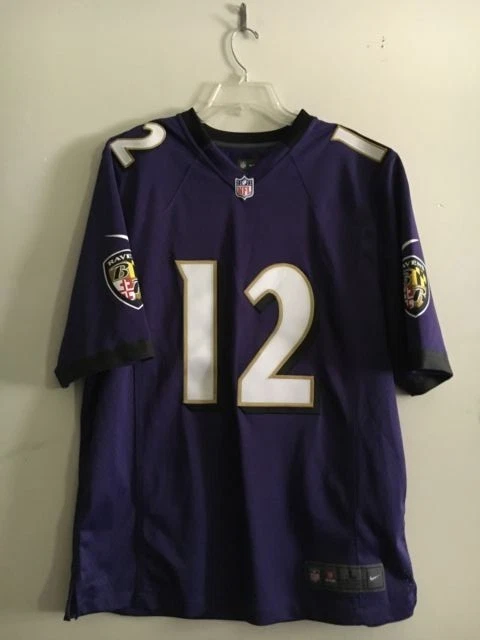 NFL Size L Nike Authentic Stitched Jersey Players On Field Ravens 12 Captain