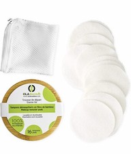 Makeup Remover Pads Pack of 16 Reusable Face Pads and Eye Makeup Remover Bamboo